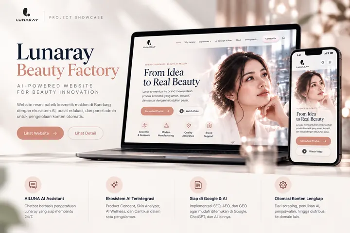 Lunaray Beauty Factory — AI-Powered Corporate Platform